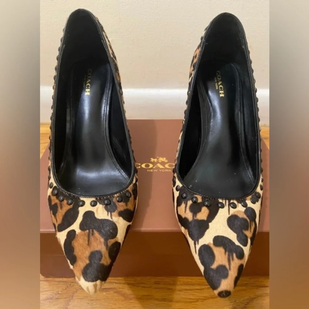Coach Calf Skin Studded Pump - Picture 6 of 7